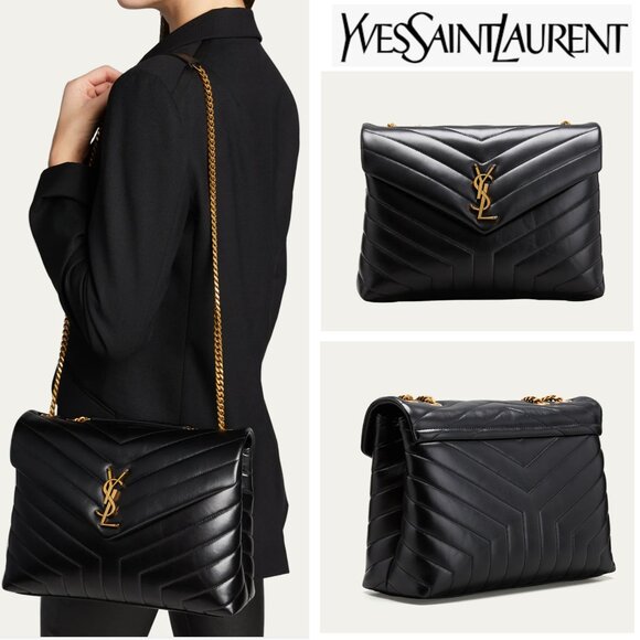 Saint Laurent Loulou Medium YSL Logo Shoulder Bag - Like New - Picture 1 of 16